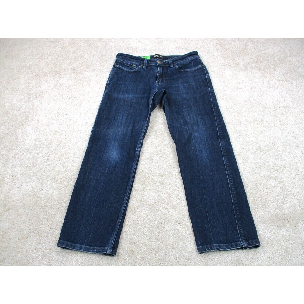 DU/ER L2X Slim Fit Jeans Men 30x25 Blue Cropped Denim Performance Stretch Duer